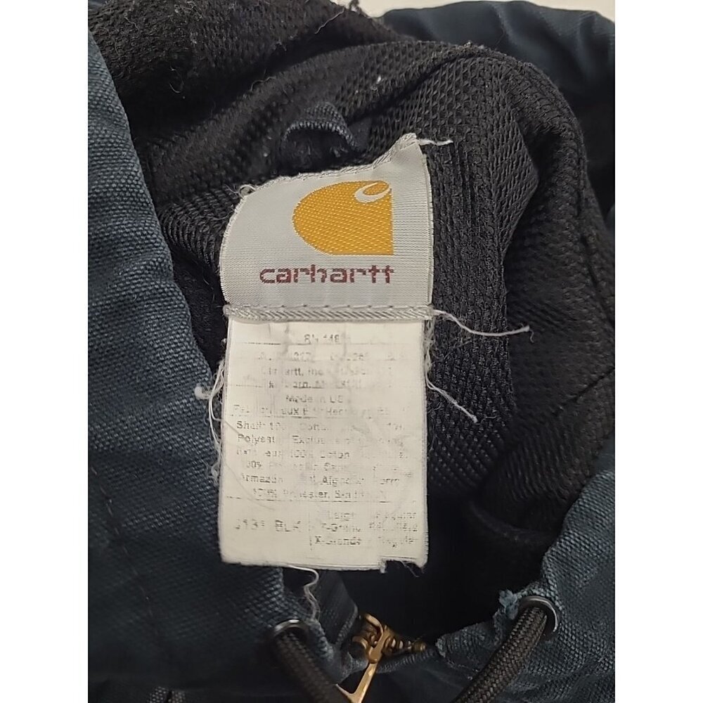 Vintage Carhartt Jacket Men's Size XL Green Canvas Hooded Work Jacket - Picture 8 of 11